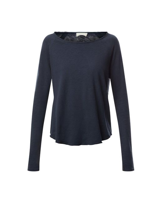 American Vintage Blue Women's Sonoma Long Sleeve Tshirt