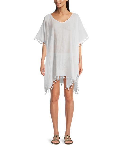 Seafolly White Women's Amnesia Kaftan