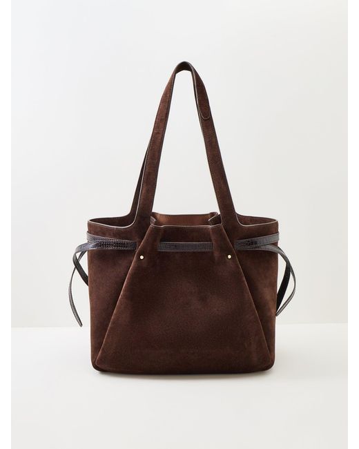 Tory Burch Brown Romy Suede Tote Bag