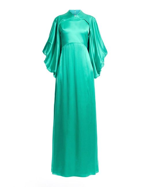 Roksanda Green Women's Colline Silk Satin Dress