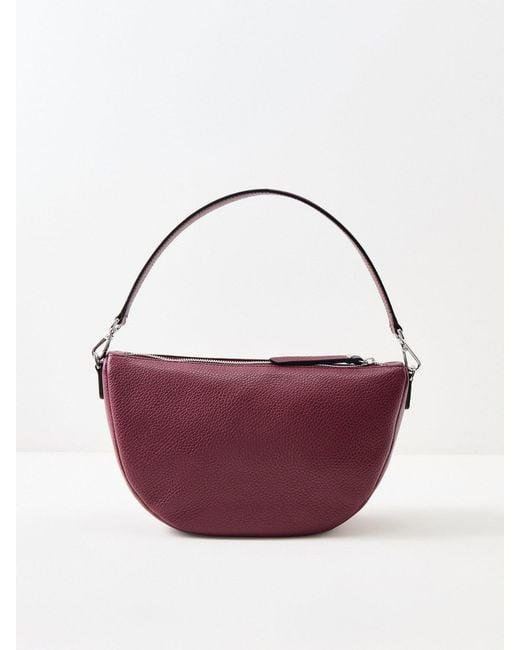 Gianni Chiarini Purple Cleo Small Shoulder Bag Burgundy