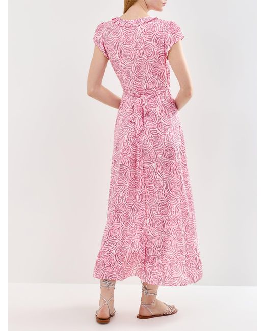 Aspiga Pink Demi Ecovero Wrap Midi Dress