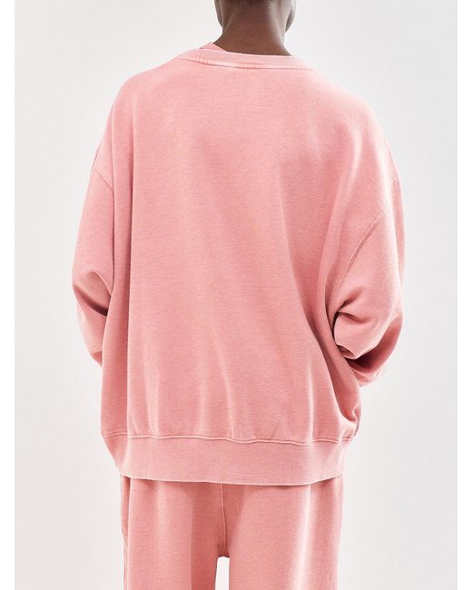 Free People Pink Slow It Down Sweatshirt