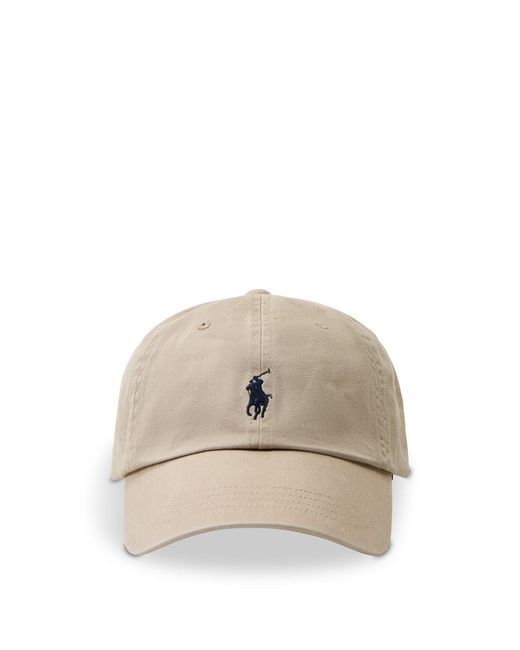 Polo Ralph Lauren Natural Sports Logo Cap Nubuck for men