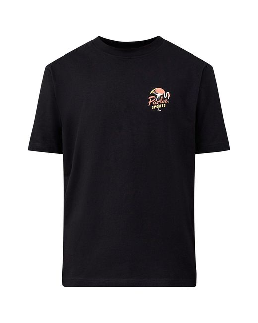 Parlez Black Marion Graphic T-Shirt for men