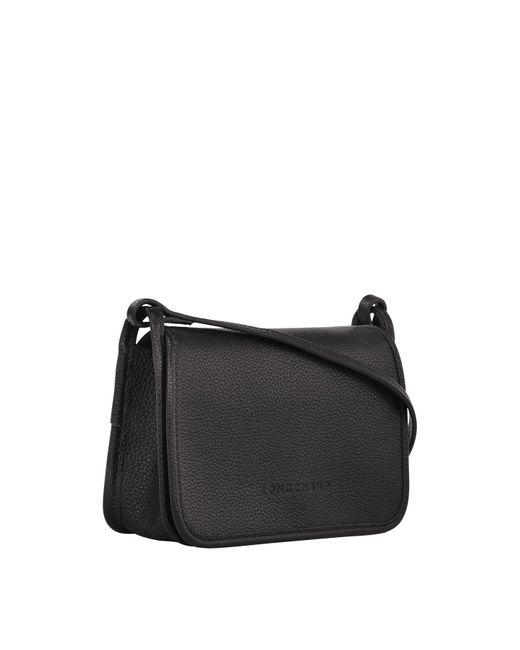 Longchamp Black Women's Le Foulonné Xs Clutch On Chain