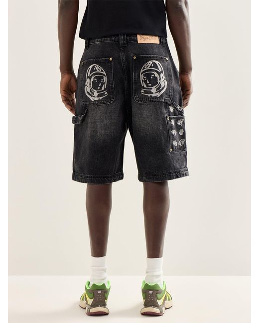 BBCICECREAM Gray Diamonds & Dollars Carpenter Shorts for men