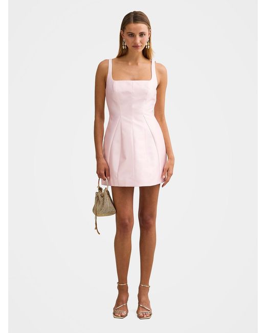 Forever New Pink Kaitlyn Structured Mini Dress