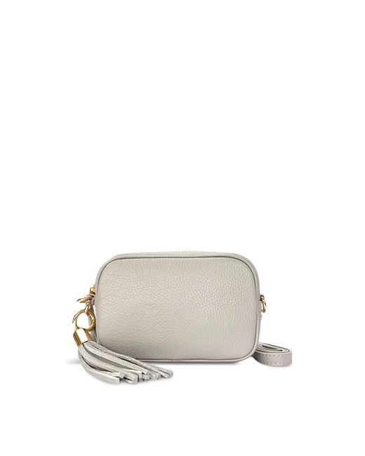 Apatchy London White The Mini Tassel Phone Bag