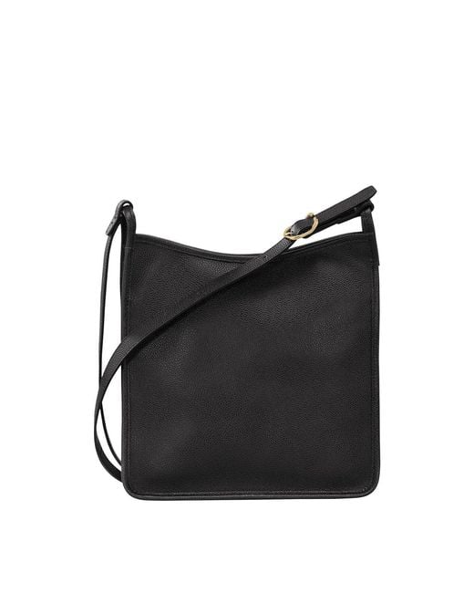 Longchamp Black Women's Le Foulonné M Crossbody Bag