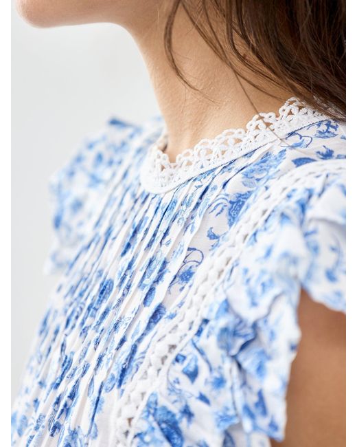 Vero Moda Blue Bliss Sleeveless Detail Blouse