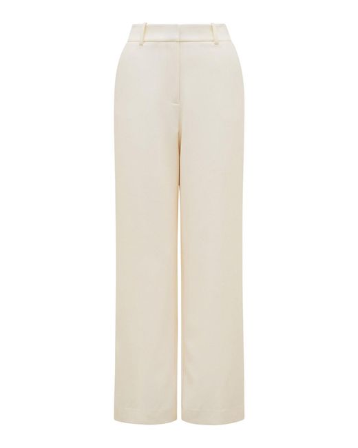 Forever New White Aries Straight Leg Pants
