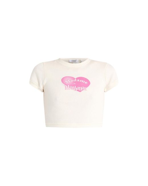 CANNARI CONCEPT Pink Women's Cropped T-shirt