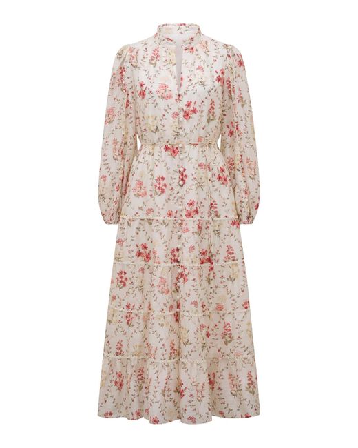 Forever New Natural Jessie Button Down Midi Dress