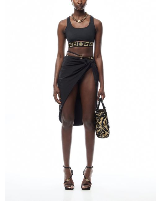 Versace Black Women's Beachwear Skirt