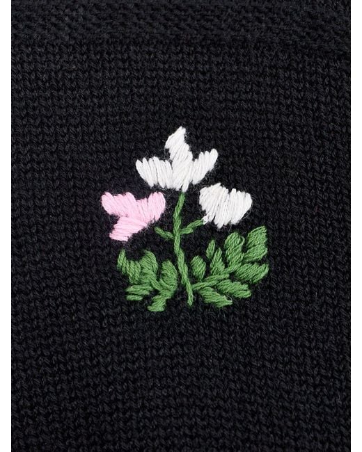 Rixo Black Minta Embroidered Cardigan Multi