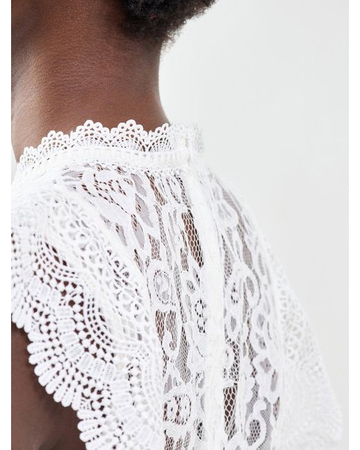 ONLY White Karo Lace Top