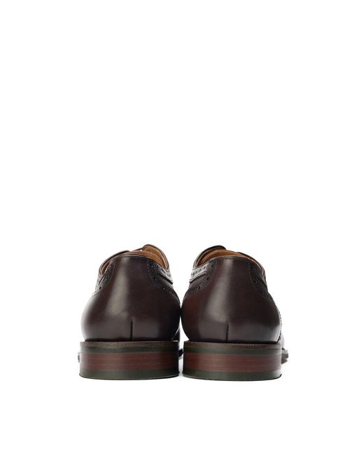 Simon Carter Brown Diplodocus Brogue Shoes for men