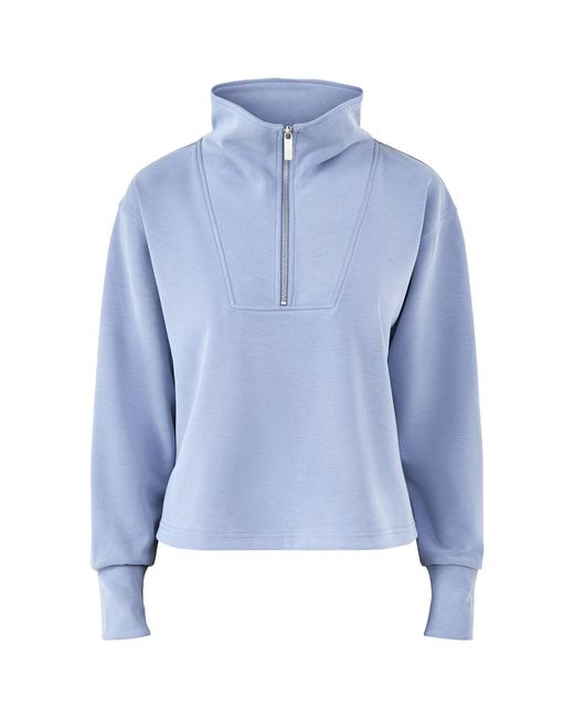 Sweaty Betty Blue Sand Wash Half Zip Sweatshirt