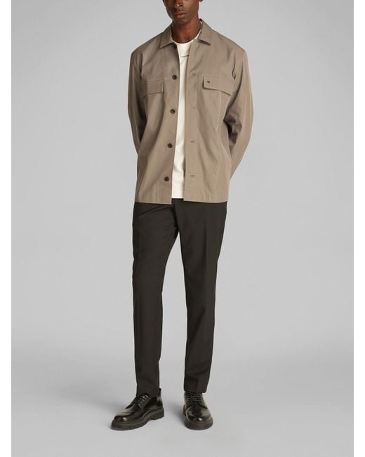 Calvin Klein Natural Boxy Twill Overshirt for men