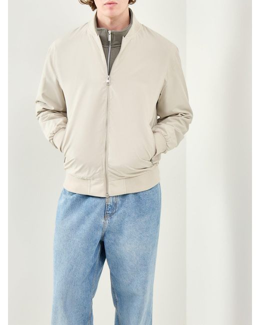 Only & Sons White Lando Bomber Jacket for men