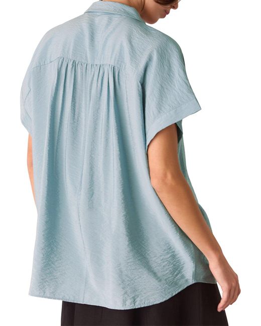Whistles Blue Nicola Button Through Shirt