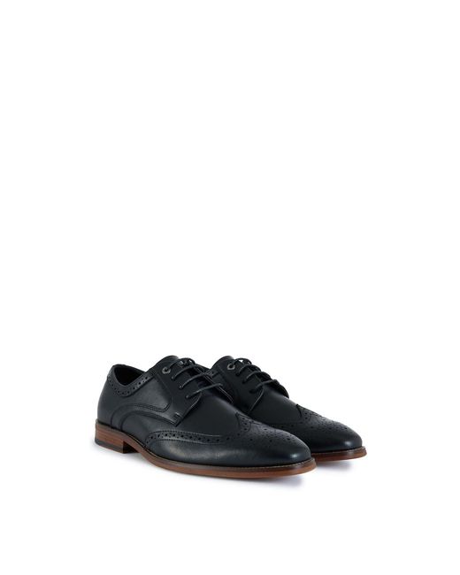 V.Gan Blue Mocha Brogue Shoes for men