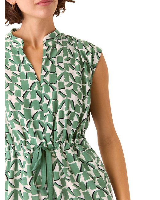 Whistles Green Abstract Squares Jumpsuit