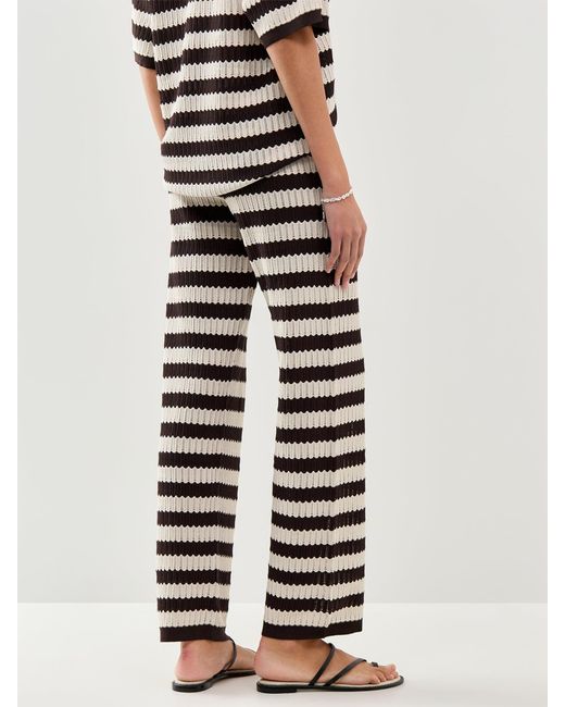 Pretty Lavish Black Venezia Stripe Slim Leg Trousers