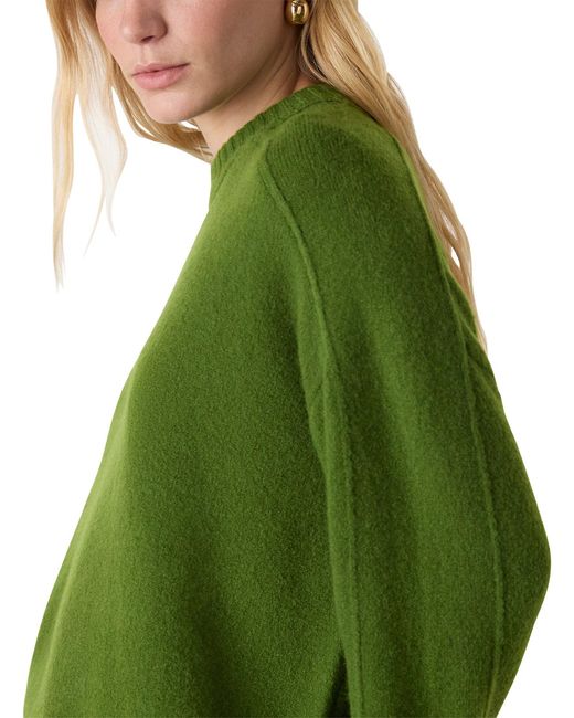 Whistles Green Seam Detail Knit Jumper
