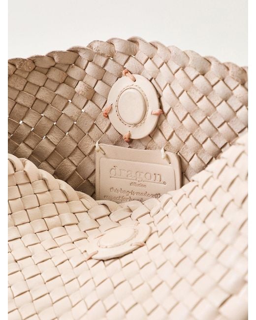 Dragon Diffusion Natural Santa Maria Shoulder Bag Cream