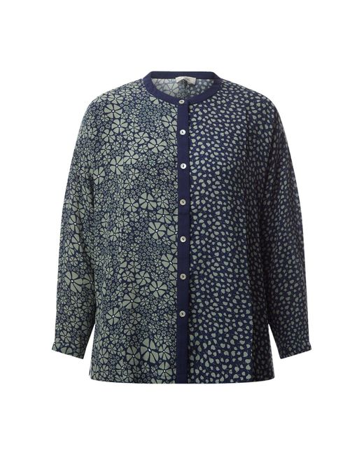 Sahara Blue Ditsy Floral Mix Print Boxy Shirt