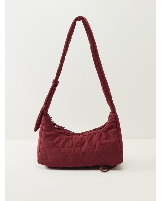 Damson Madder Red Puffy Saz Bag Burgundy