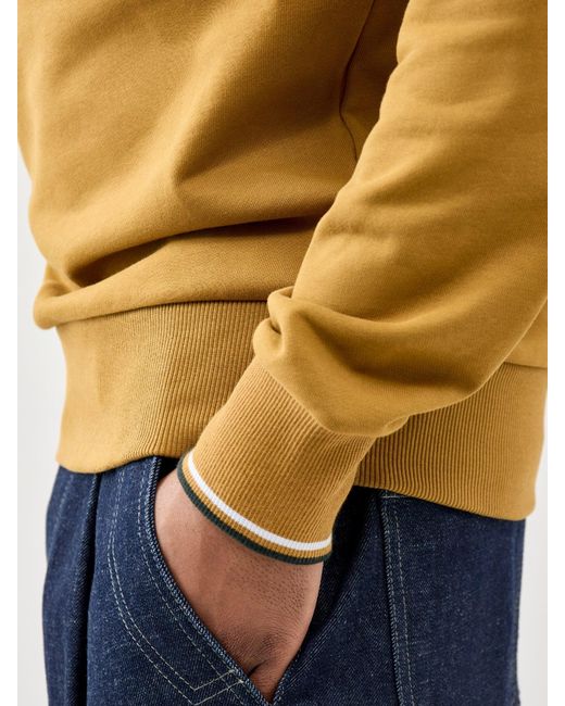 Fred Perry Natural Crew Neck Sweatshirt for men