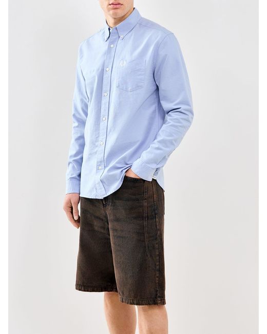 Fred Perry Blue Oxford Shirt for men
