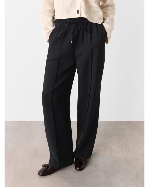 Whistles Blue Maria Fluid Crepe Trouser