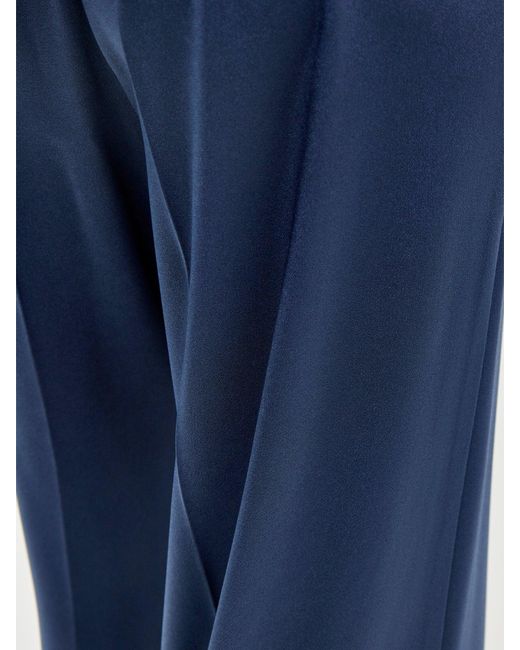 Marella Blue Pesi Wide Leg Trousers