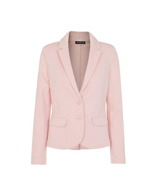 Whistles Pink Women's Slim Jersey Jacket