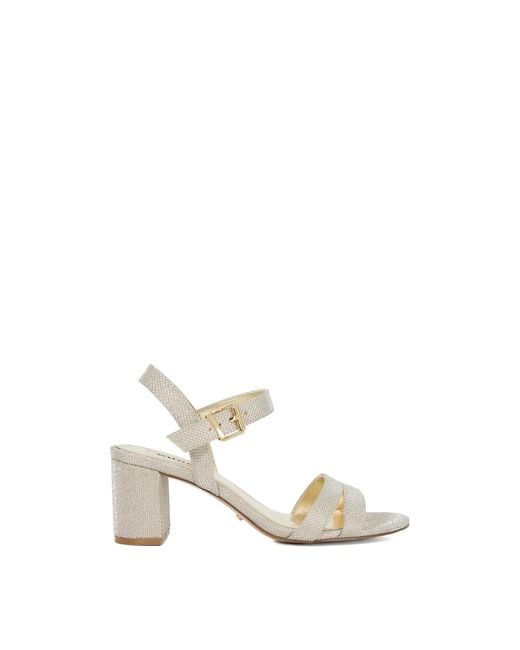Dune White Merisa Heeled Sandals