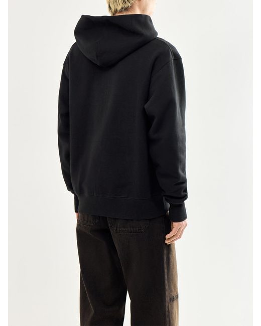 Pleasures Black Twitch Zip Hoodie for men