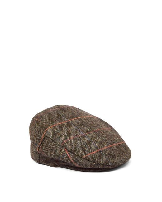 Barbour Brown Wilkin Flat Cap for men