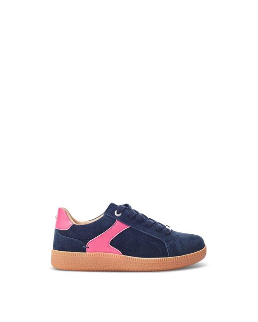 Moda In Pelle Blue Women's Allette Navy Suede Trainers