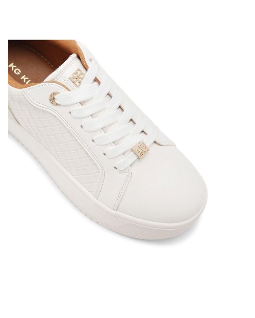 KG by Kurt Geiger White Lighter Weave Trainers