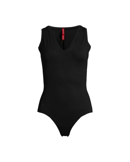 Spanx Black Women's V Neck Bodysuit