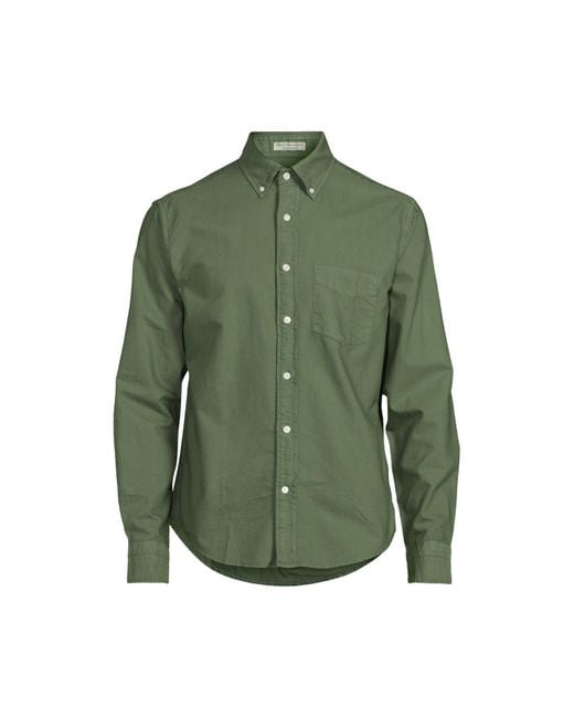 Gant Green Men's Sunfaded Archive Oxford Shirt for men
