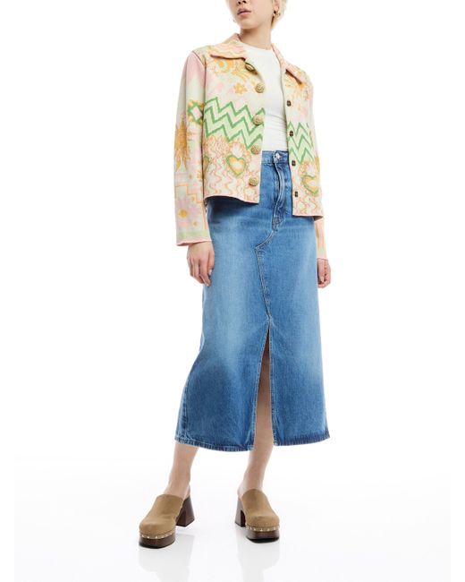 Hayley Menzies White Women's Under The Sun Cotton Jacquard Jacket