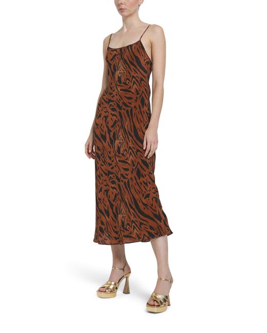 Rixo Brown Women's Holly Dress Tiger Stripe