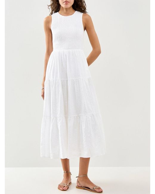 Nobody's Child White Charlie Midi Dress