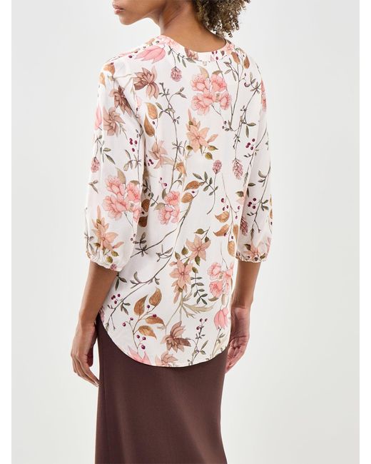 Soya Concept White Grace 2 Floral Long Sleeve Shirt