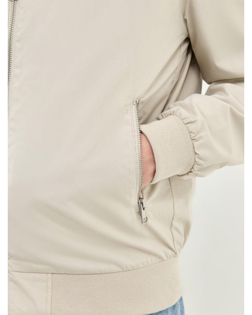 Only & Sons White Lando Bomber Jacket for men